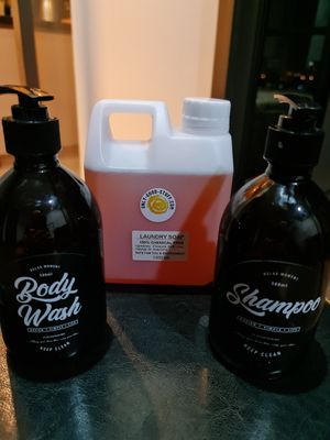 Cruelty free laundry detergent, shower wash and shampoo. #Veganuary at Only-Good-Stuff in Bangkok