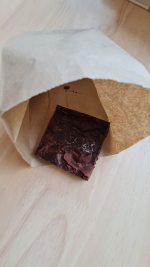 Vegan brownie, so good! 😋 at Only-Good-Stuff in Bangkok