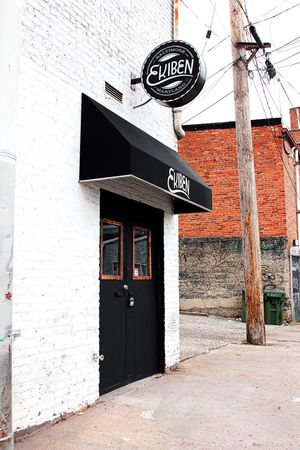 Store front in the alley. at Ekiben - W 36th St in Baltimore