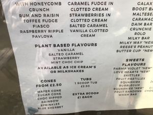 Details on menu  at Get Licks in Prudhoe