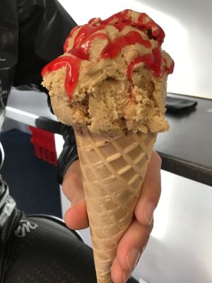 Caramel w strawb sauce  at Get Licks in Prudhoe