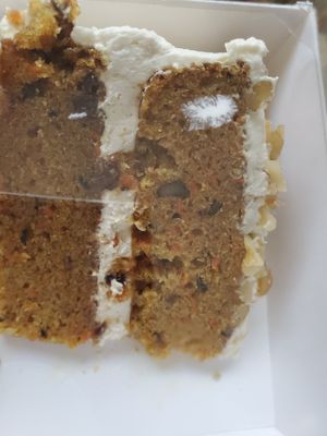 The carrot cake is amazing! at Loving Hut in Reynoldsburg