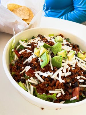 Taco salad   at Loving Hut in Reynoldsburg
