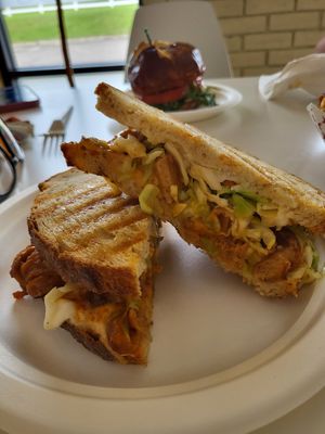 BBQ panini at Loving Hut in Reynoldsburg