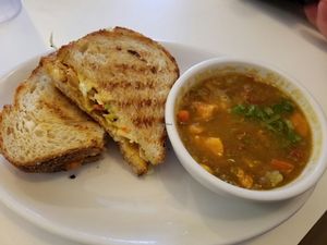 BBQ Panini on sour dough at Loving Hut in Reynoldsburg