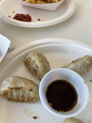 Pot stickers - order comes with 6  at Loving Hut in Reynoldsburg