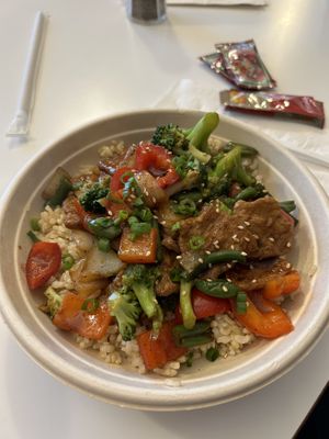 Pepper steak   at Loving Hut in Reynoldsburg