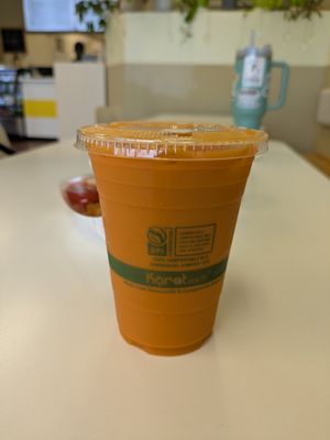 Thai iced tea at Loving Hut in Reynoldsburg