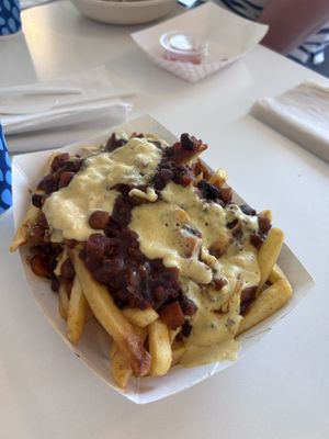 Chili cheese fries   at Loving Hut in Reynoldsburg