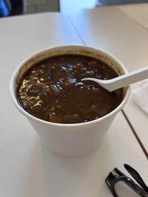 Black bean and corn soupp  at Loving Hut in Reynoldsburg