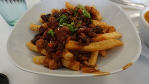 Chili fries at Loving Hut in Reynoldsburg