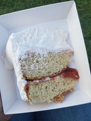 Vegan cake! Delish! at Loving Hut in Reynoldsburg