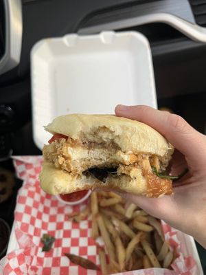 *CHOMP* - Cluckin’ Good Sandwich  at The Smokin' Onion in Asheville