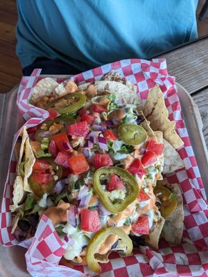 Nachos at The Smokin' Onion in Asheville
