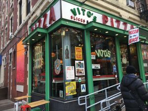 Front entrance at Vito's Slices and Ices in New York City