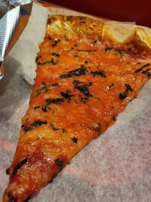 Pizza at Vito's Slices and Ices in New York City