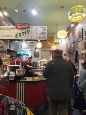 Interior at Vito's Slices and Ices in New York City