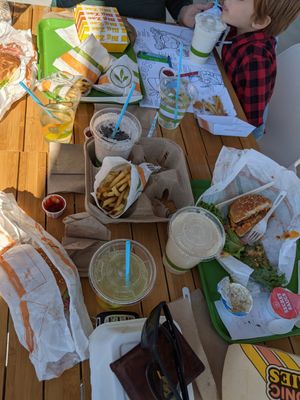 Not a great shot, we were already digging in at Plant Power Fast Food - Craig Rd in Las Vegas