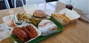 “Big Zac”, Buffalo wings, Iconic fries  #Veganuary at Plant Power Fast Food - Craig Rd in Las Vegas