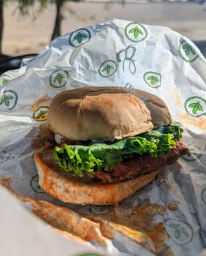 Buffalo Chicken Sandwich at Plant Power Fast Food - Craig Rd in Las Vegas