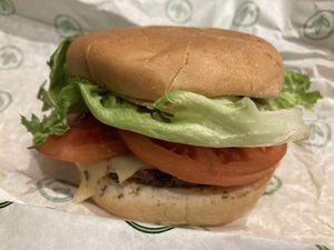 Holy guacamole burger  at Plant Power Fast Food - Craig Rd in Las Vegas