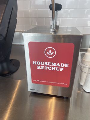 Homemade ketchup   at Plant Power Fast Food - Craig Rd in Las Vegas