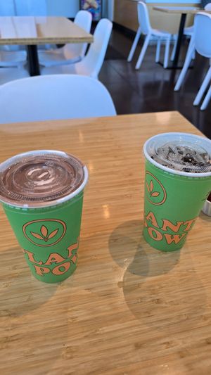 Chocolate shake, root beer at Plant Power Fast Food - Craig Rd in Las Vegas