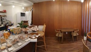 display and seats at Warm Harue - 따뜻한하루에 in Seoul