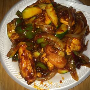 Szechuan Tofu at Black Bamboo in West Hartford