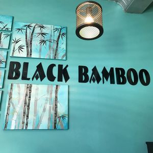 Wall art at Black Bamboo in West Hartford