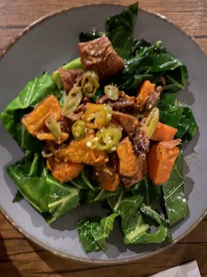 Sweet potato starter 😬 at Black Leaf in Manchester