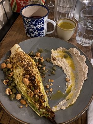 Cabbage starter 😬 at Black Leaf in Manchester