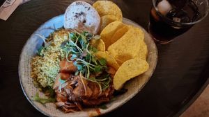 Pulled jackfruit salad at Kasteelhoeve in Geldrop