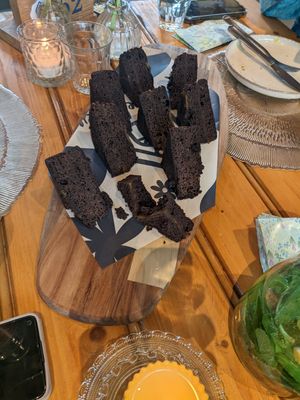 Chocolate brownie at Kasteelhoeve in Geldrop