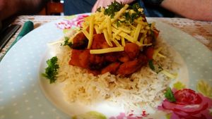 Vegan chilli at The Blitz Tearoom in Weston-super-mare