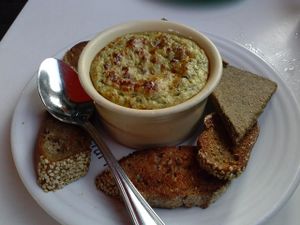 I Am Community spinach artichoke dip at Cafe Gratitude- Larchmont in Hollywood