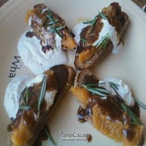 bruschetta (I Am Present) at Cafe Gratitude- Larchmont in Hollywood