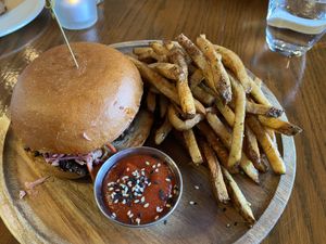 Mushroom Korean sandwich  at Cafe Gratitude- Larchmont in Hollywood
