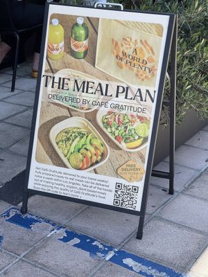   at Cafe Gratitude- Larchmont in Hollywood