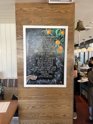   at Cafe Gratitude- Larchmont in Hollywood