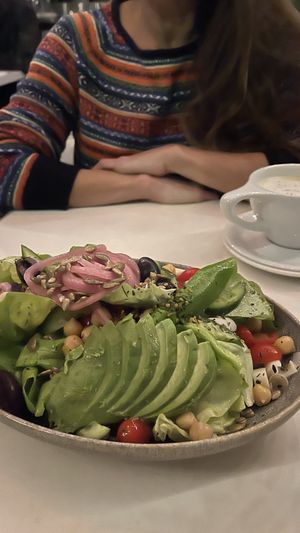 Salad  at Cafe Gratitude- Larchmont in Hollywood