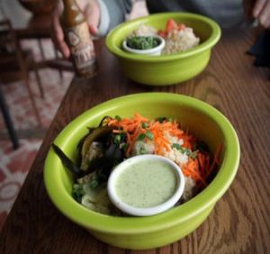 Cafe gratitude at Cafe Gratitude- Larchmont in Hollywood