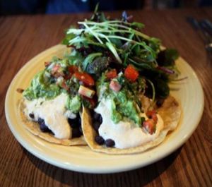 Taco plate (I am transformed)  at Cafe Gratitude- Larchmont in Hollywood