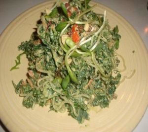 raw Pad Thai at Cafe Gratitude- Larchmont in Hollywood