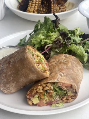 Tempeh wrap---my fav here  at Cafe Gratitude- Larchmont in Hollywood
