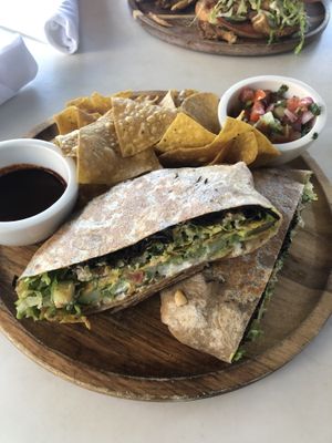 Mushroom carnitas  at Cafe Gratitude- Larchmont in Hollywood