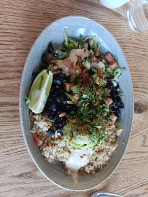 Yo soy mucho at Cafe Gratitude- Larchmont in Hollywood