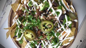 Nachos   at Cafe Gratitude- Larchmont in Hollywood