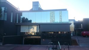 Outside at Cafe Gratitude- Larchmont in Hollywood