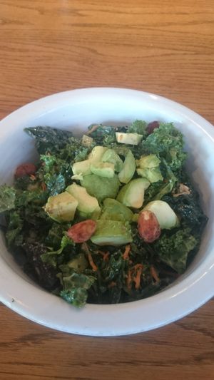 Kale salad at Cafe Gratitude- Larchmont in Hollywood